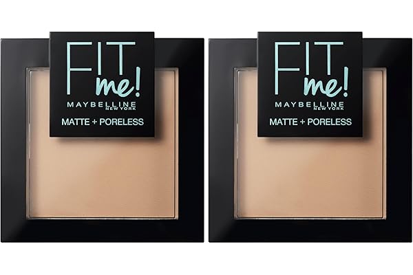 MAYBELLINE Polvo Mate y Poroso, Tono 120 Classic Ivory, 9 g (Paquete de 2)