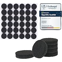 Feltrini Autoadesivi In Lana - 12 Pezzi Ø 40 Mm - Piedini Protettivi Per Mobili Su Parquet E Pavimenti Delicati - Foto 7