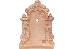 Biscottini Frontone per Fontana da Giardino L37,5xPR3,5xH47,5 - Frontone per Fontana da Giardino Esterno - Arredo Giardino in Terracotta Toscana - Giardino Arredo Esterno Made in Italy