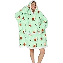 Verlengde oversized deken, hoodie, draagbare deken, sweatshirt voor dames - hoodiedeken voor dames en heren, super warme dekenmouwen en gigantische zak (donkergrijs, extra lang