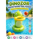MayToysEğlenceli Şişme Dinozor Havuz Basketbol Potası Koordinasyon Geliştirici &Ccedil;ocuk Su Oyuncağı