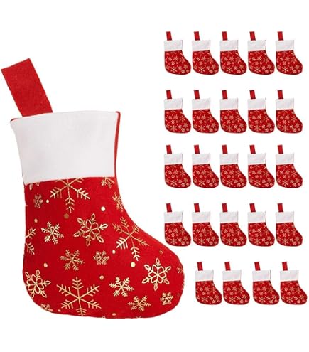 Grande Chaussette De Noël à Suspendre - 48x23 Cm, Velours, Décoration Sapin Ou Cheminée, Couleur Vin - 6