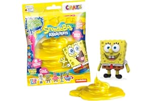 Craze Magic Slime Bag Sponge BOB | Schleim Kinder im Beutel 75ml Slime Set mit Spongebob Schwammkopf Überraschung, geruchsneutral, rückstandsfrei, 1x Bag