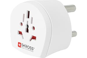 SKROSS | 1.500224-E | World to South Africa | Adattatore Universale da Viaggio per Sudafricana - Tensione e Potenza: 100V – 1600W/250V – 4000W - Protezione Anti Scossa