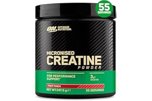 OPTIMUM NUTRITION ON Creatine Powder Flavoured - Fruit Punch 247.5g 55 Serve