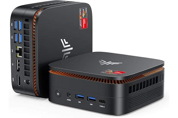 NiPoGi Hype H1 Mini PC W-11 ΑΜD Ryzen 7 7735HS (Max 4,75 GHz, 8C/16T) 16 Go LPDDR5 5500 MHz/512 Go M.2 NVMe SSD, 4K Triple Display(DP1.4+HDMI 2.0+Type-C)/WiFi6/BT5.2/Ordinateur de Bureau Gaming