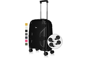 IMPACKT Hartschalenkoffer IP1 mit 4 Rädern aus recyceltem Material mit austauschbaren Klickrollen