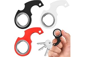 JOKILY 3 breloczki do kluczy, fidget ring, zabawka, breloczek do kluczy, spinning, breloczek do kluczy, Fidget ring, zabawka dla dzieci i dorosłych