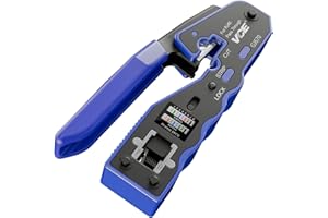 VCE GJ670BL RJ45 Pince à Sertir Outil Sertissage RJ45 Pince Sertir Traverser Pour Réseau Ethernet RJ45 Cat6a Cat6 Cat5e