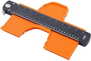TOPWAY Contour Gauge Profile Tool with Adjustable Lock, 10 Inch Precisely Copy Irregular Shape Duplicator Laminate Tiles Wood Edge Outline Gauge for Corners and Construction