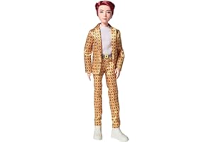Mattel BTS - Muñeco Jung Kook, figura de colección, miembro banda coreana de K-pop ( GKC87)