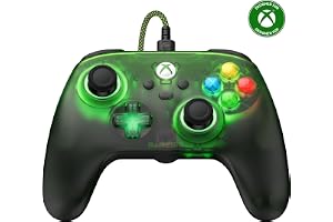 GameSir T7 Pro Wired Controller for Xbox Series X|S, Xbox One & PC, Hall Effect Sticks & Triggers, 2-Stage Trigger Stops, 2 Mappable Back Buttons, RGB Gaming Gamepad with 3.5mm Audio, Retro Green