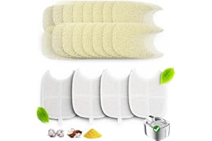 APD APETDOLA Zestaw 4 filtrów do APETDOLA Bezprzewodowa fontanna ze stali nierdzewnej 4 l, z wielokrotną filtracją, filtry do fontanny dla kota z baterią i czujnikiem ruchu