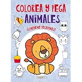 Colorea y pega animales 1