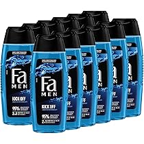 FA Gel Douche Pour Homme Dark Passion (3 X 250 Ml), 2 En 1 Pour
