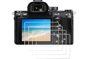 OOTSR (4 Stück Schutzfolie Kompatibel mit Sony Alpha A7II A7RII A7SII A7RIII A7R Mark II A9, Panzerglas Displayschutzfolie für Sony A72 A7R2 A73 A7R3 A7S2 A7R Mark 2 Folie