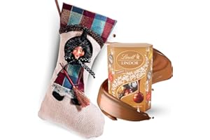 MY TEST Idea Regalo Epifania - Calza Befana Rossa 30cm + 200gr Praline Assortite - Confezione Regalo Befana 2023(ROSSA)