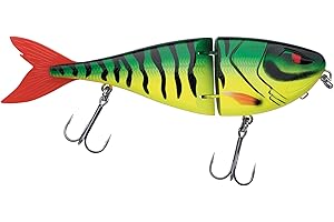 Berkley Zilla Jointed Glider Pike Fishing Lure - Slow Sinking Glide Bait with Fusion 19 Treble Hooks - Aggressive 'S' Action with extreme Loud Rattle - Lead Free
