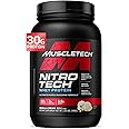 MuscleTech NitroTech Whey Protein Powder, Muscle Maintenance & Growth, Whey Isolate Protein Powder With 3g Creatine, Protein Shake For Men & Women, 6.8g BCAA, 20 Servings, 908g, Vanilla
