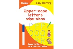 Upper Case Letters Age 3-5 Wipe Clean Activity Book: Ideal for home learning