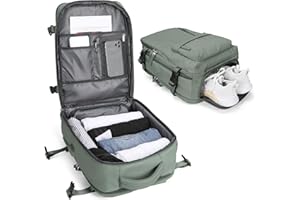 BJLFS Plecak podróżny Ryanair 40x20x25,Plecak próżniowy z systemem kompresji,Torba Kabinowa Easyjet 45x36x20,Duży Plecak Podróżny dla kobietbagaż kabinowy na co dzień, wodoodporny plecak sportowy