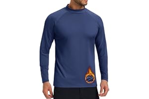 Cavva Rollkragenpullover Herren Slim Fit Innenfleece Thermoshirt Langarm Winter Outdoor Atmungsaktiv Thermounterwäsche