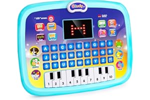 MOLLEYZI Toys for 1 2 3 Year Old Boys, Educational Toys Age 2 Year Old Boy Girls Toys Age 2 3 Kids' Electric Learning Toys Interactive Toy Kids Tablet for 1-4 Year Olds Girls Boys Toddlers Toys Gift