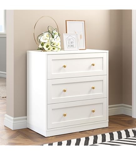 Austin 8-Drawer Double Dresser - Modern White High Gloss & Oak Structure - By Tvilum
