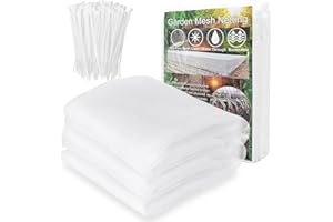 Akuoly Plant Protection Garden Mesh Insect Protection Net 2.5 m x 7.5 m Fine Mesh Vegetable Protection Net with Mesh Width 0.67 mm Diameter for Plants Fruit Flowers Beetle Mosquito Fly