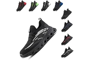 Loiston Arbeitsschuhe Herren Sicherheitsschuhe Damen Stahlkappenschuhe Stahlkappe Leicht rutschfest Sport EU37-46