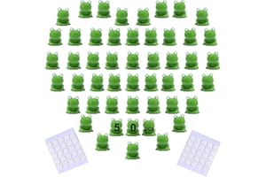 MHDUYEG Mini rane 50 pezzi Minirane Decorazione Piccole Rane in Resina Mini Figure Piccole Rane per Acquario Giardino Paesaggio Casa delle Bambole Decorazioni Vaso Miniatura Rana Giocattolo Giardino Ornamenti