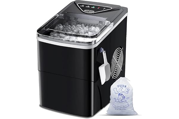 Machine Glacon Kube, Machine à Glaçons Autonettoyante, 9 Cubes prêts en 6 minutes, 15KG en 24 H Ice Maker Machines Portable pour la Maison/Kuisine/Bureau/Bar