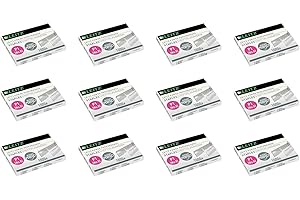 LEITZ Lot de 12 Boites de 1000 Agrafes N° 8 (6/4-21/4 mm) Galvanisées
