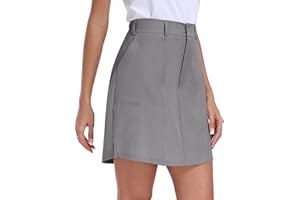 MoFiz Falda de Golf para Mujer con Pantalón Corto y Bolsillos Secado rápido Verano Faldas Deportiva para Tenis Informal Trabajo Senderismo
