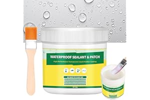 SaiXuan Sellador Impermeable Transparente, Pintura Impermeabilizante Transparente, Sellador Invisible Impermeable, Fácil de Usar para Techos, Baños, Ventanas, Piscinas y Más (100G)