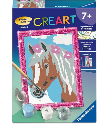 Kit Peinture Par Numéros Ravensburger - Unicorn Academy: Wildstar - 13x18 Cm - Dès 7 Ans - 10