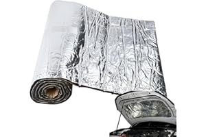 EVIKOO Foglio Isolante Termico Per Auto, Foglio Isolante Spesso Per Autoveicoli, Fonoassorbente Termico Firewall Con Materiale Di Fascia Alta Per Auto SUV