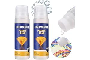 AUAUY 2PCS Sellador de Pintura de Diamantes, 120ML Sellador Transparente para Pintura de Diamante, Pegamento Adhesivo para Diamond Painting Kit Completo, Protección para Fijar y Sellar Diamantes