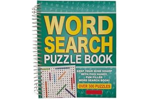 WF Graham Wordsearch Puzzle Book - Spiral Bound Brain Teasers Travel Puzzles Book with over 300 Puzzles