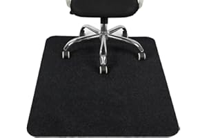 COSYLAND Tapis Chaise de Bureau 1.0, 90x120cm Tapis Protection Sol Chaise Bureau Antidérapant, Protège Parquet Fauteuil à roulettes Résistant pour Sols Durs, Facile à Nettoyer, Noir