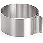 Wenco Tortenring mit verstellbarem Durchmesser von 16 bis 30 cm, Rostfreier Edelstahl