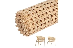 Yitobici Cane Webbing Rattan Roll,Rattan Geflecht,Möbel Wiener Geflecht, Gewebtes Offenes Rattan, für Caning Projekte, Heimdekoration,40 x 100cm