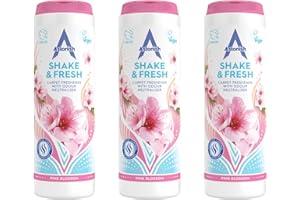 Astonish Shake & Fresh Carpet Freshener, Eliminates Odours, Pink Blossom, 3 x 350g