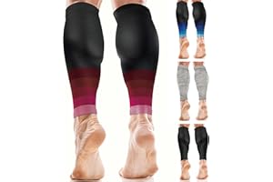 aZengear Calf Compression Sleeves for Men & Women - Shin Splint and Calf Support Brace - Compression Calf Guards - Leg Sleeves for Torn Muscle Cramps (S-M, Pink)