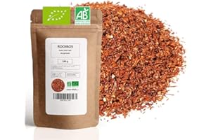 MES THÉS Rooibos Bio Bergamote Earl Grey - 100g (40 tasses) - Thé en vrac 100% Agriculture Biologique - Mes-Thés