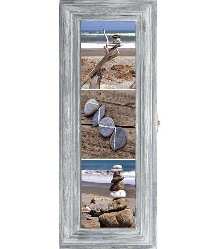 Portachiavi A Muro Cer-Plast In Legno, Con 7 Ganci, Organizer Vintage Per Corridoio E Ingresso
