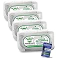 Fridge Ninja Désodorisant Frigo - Naturel Anti Odeur Frigo - Sacs Réutilisables De Purification D'air Au Charbon Actif Pack 4