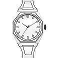 GORBEN Creative Sketch Watch Sports Fashion Quartz Minimalist Watch（White）, White, Casual