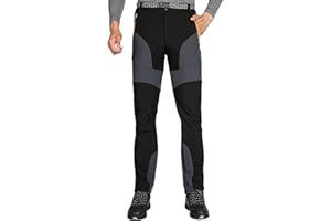 ‎GITVIENAR GITVIENAR Herren Gefüttert Outdoorhose wasserdicht Winddicht atmungsaktiv warm Abriebfest Softshellhose Berghose Funktionshose Trekkinghose Wanderhose Winterhose Herbst Winter