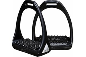 Harry's Horse Compositi Reflex Reflective Étriers pour Cheval Couleur : Noir Taille Adulte